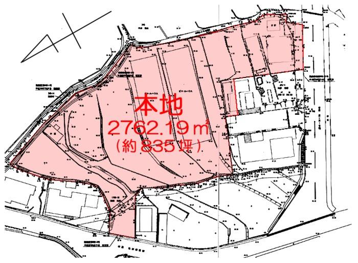 Compartment figure. Land price 75,200,000 yen, Land area 2,762.19 sq m