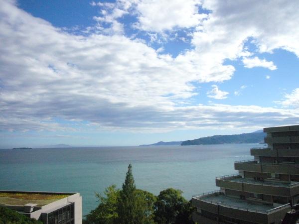 View photos from the dwelling unit. Also you can see nice sunrise green contrast of blue and a tree of the sea.