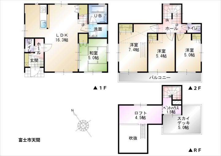 24,800,000 yen, 4LDK, Land area 173.31 sq m , Building area 91.49 sq m floor plan