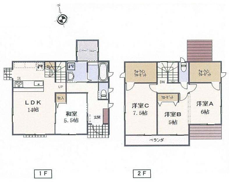 Floor plan. 22,800,000 yen, 4LDK, Land area 165.48 sq m , Building area 103.5 sq m