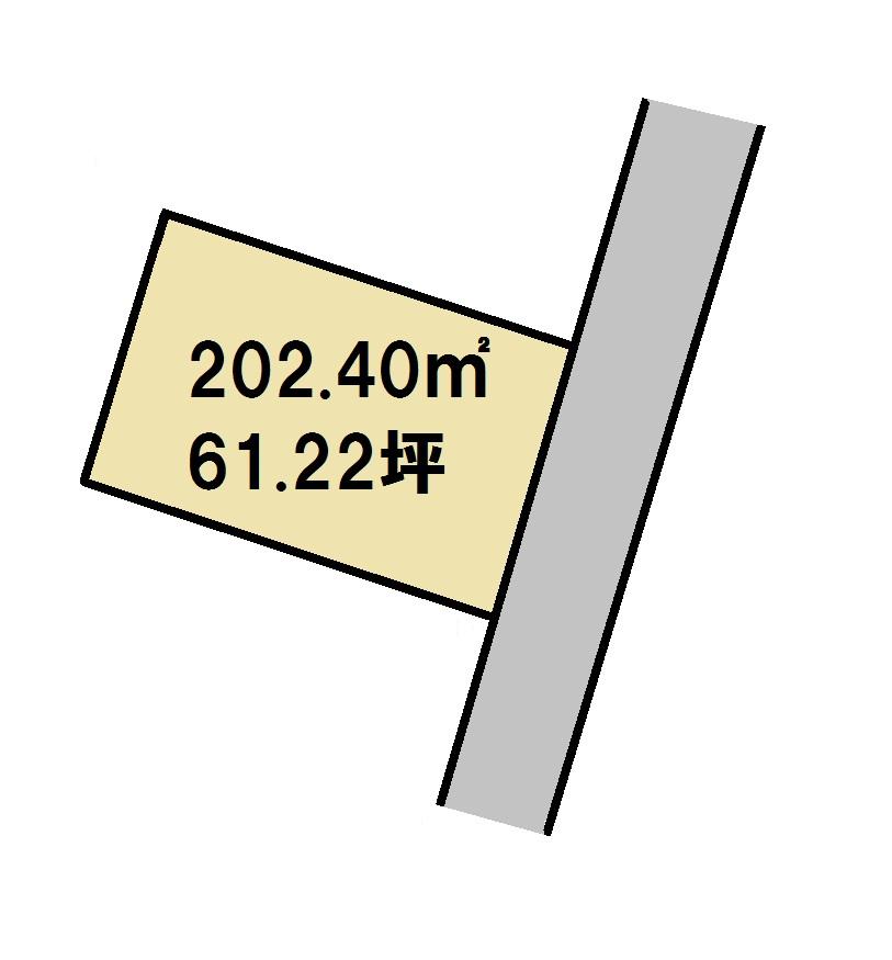Compartment figure. Land price 12.8 million yen, Land area 202.4 sq m