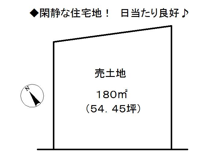 Compartment figure. Land price 5.3 million yen, Land area 180 sq m