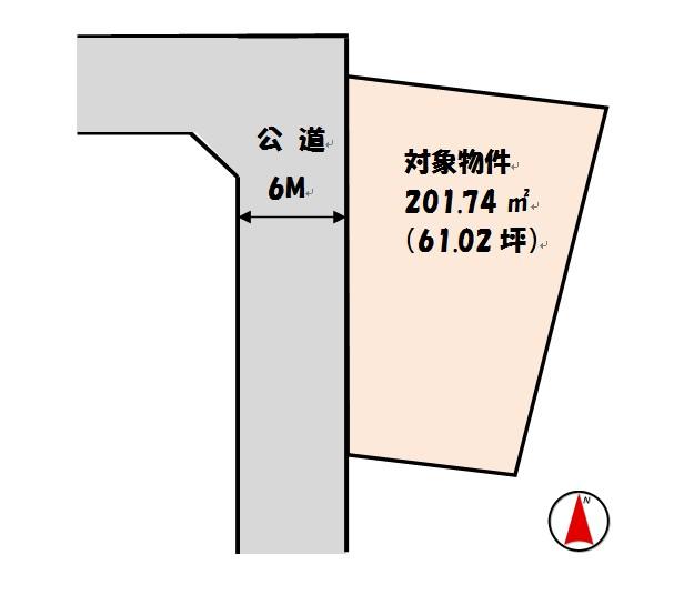 Compartment figure. Land price 8.5 million yen, Land area 201.74 sq m