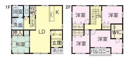 Floor plan. 25,800,000 yen, 5LDK, Land area 165.66 sq m , Building area 130.5 sq m