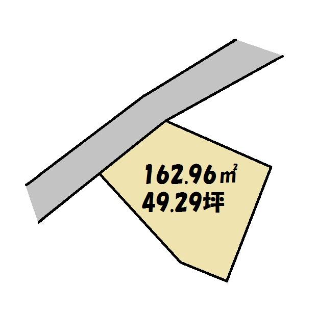 Compartment figure. Land price 10,350,000 yen, Land area 162.96 sq m