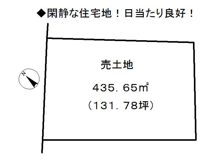 Compartment figure. Land price 26 million yen, Land area 435.65 sq m