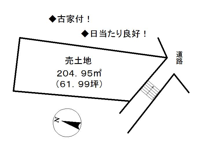 Compartment figure. Land price 7.7 million yen, Land area 204.95 sq m