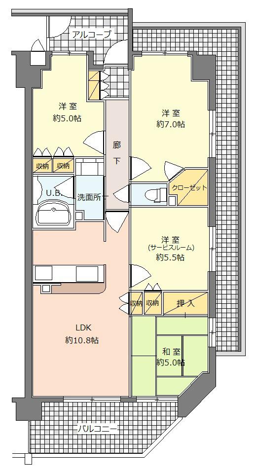 Floor plan. 3LDK+S, Price 17,900,000 yen, Is a floor plan of the occupied area 77.87 sq m 3SLDK