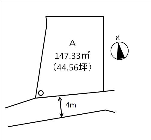 Compartment figure. Land price 11,585,000 yen, Land area 147.33 sq m