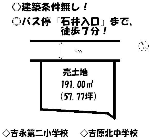 Compartment figure. Land price 5,805,000 yen, Land area 191 sq m