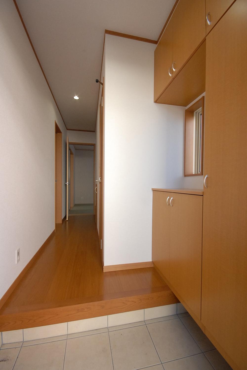 Entrance. Past construction cases