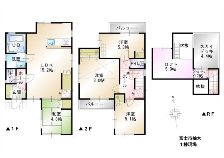 Floor plan. 27,800,000 yen, 4LDK, Land area 179.79 sq m , Building area 91.08 sq m floor plan