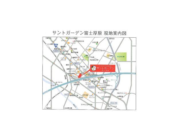 Local guide map. Local guide map when traveling by car