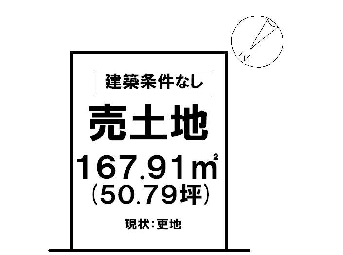 Compartment figure. Land price 12.5 million yen, Land area 167.91 sq m