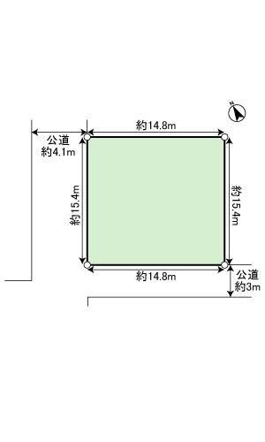 Compartment figure. Land price 12 million yen, Land area 227.24 sq m