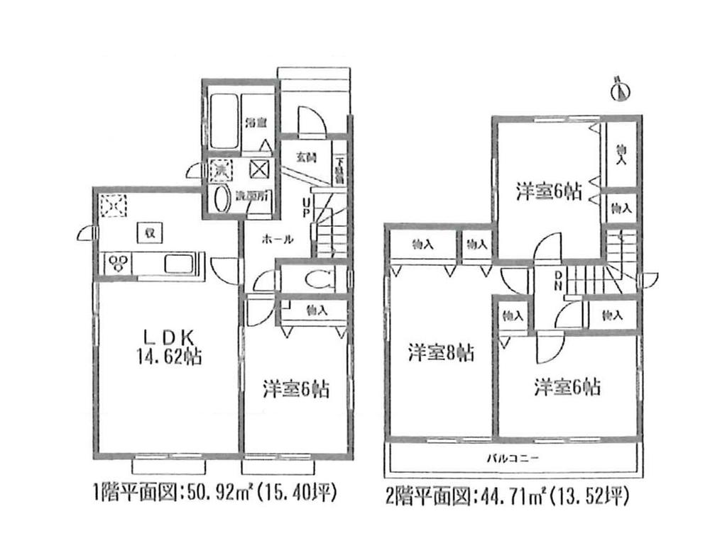 Floor plan. (B Building), Price 17.8 million yen, 3LDK+S, Land area 135.84 sq m , Building area 92.74 sq m