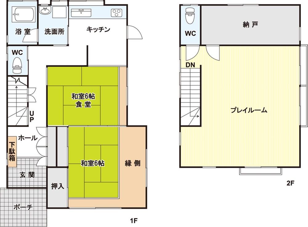 Floor plan. 19.5 million yen, 2LDK + S (storeroom), Land area 137.01 sq m , Building area 109.6 sq m