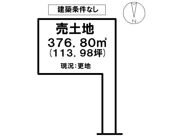 Compartment figure. Land price 13 million yen, Land area 376.8 sq m