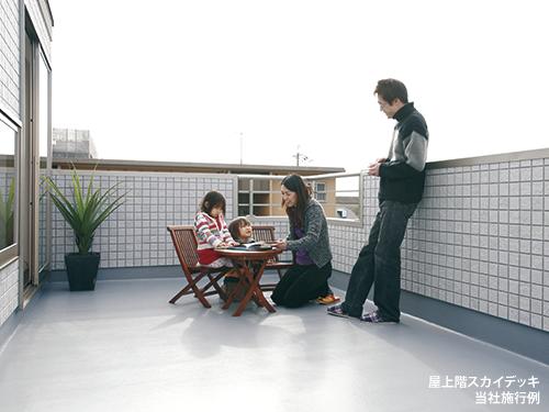 Balcony. Rooftop Sky Deck our construction cases