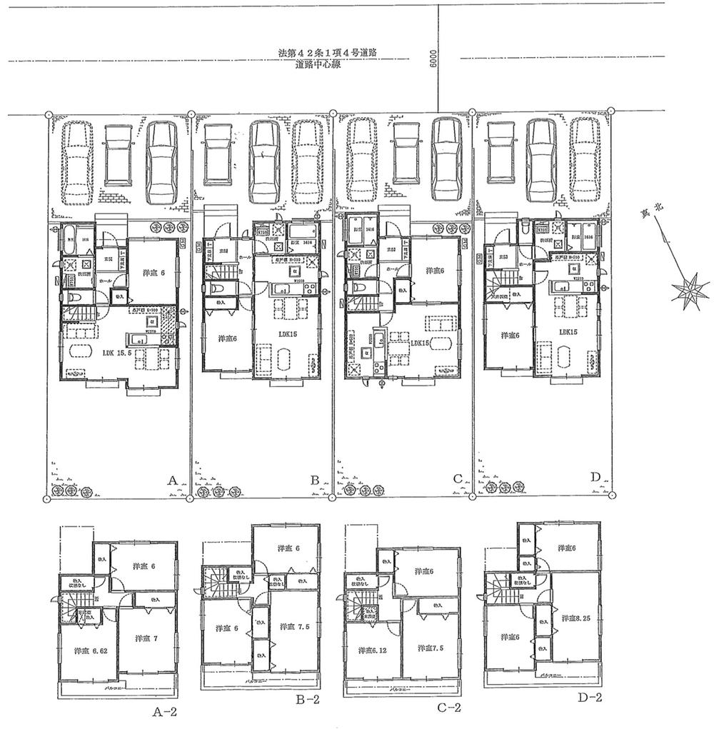 Floor plan. (A section), Price 23.8 million yen, 4LDK, Land area 166.55 sq m , Building area 95.86 sq m