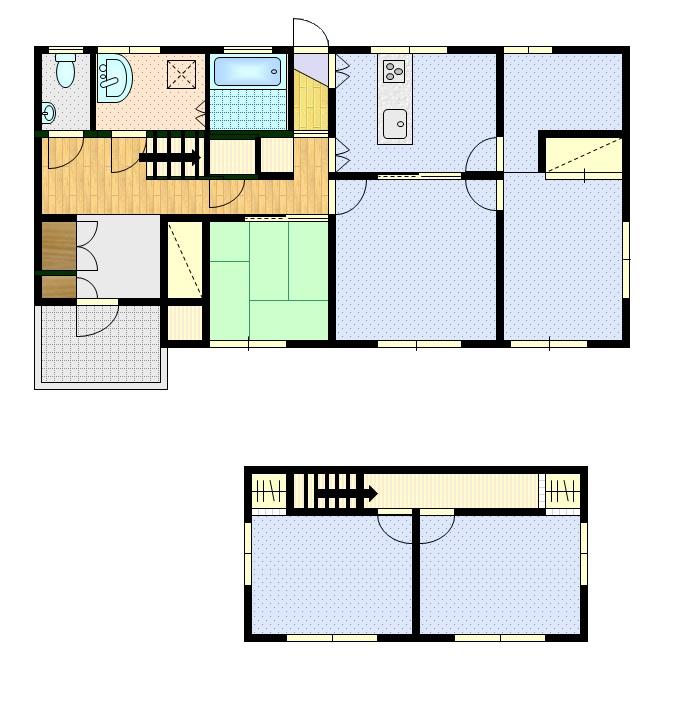 Floor plan. 14.8 million yen, 5DK + S (storeroom), Land area 241.03 sq m , Building area 99.36 sq m