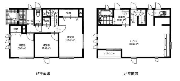 Floor plan. 24,900,000 yen, 3LDK, Land area 132.25 sq m , Building area 85.29 sq m