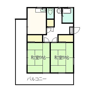 Floor plan. 5.8 million yen, 2K, Land area 251 sq m , Building area 42.2 sq m, but is a small, Easy-to-use floor plan.