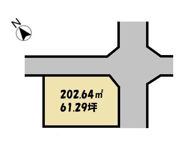 Compartment figure. Land price 11 million yen, Land area 202.64 sq m
