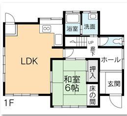 Floor plan. 7.8 million yen, 4LDK, Land area 189.31 sq m , Building area 89.43 sq m 1 floor
