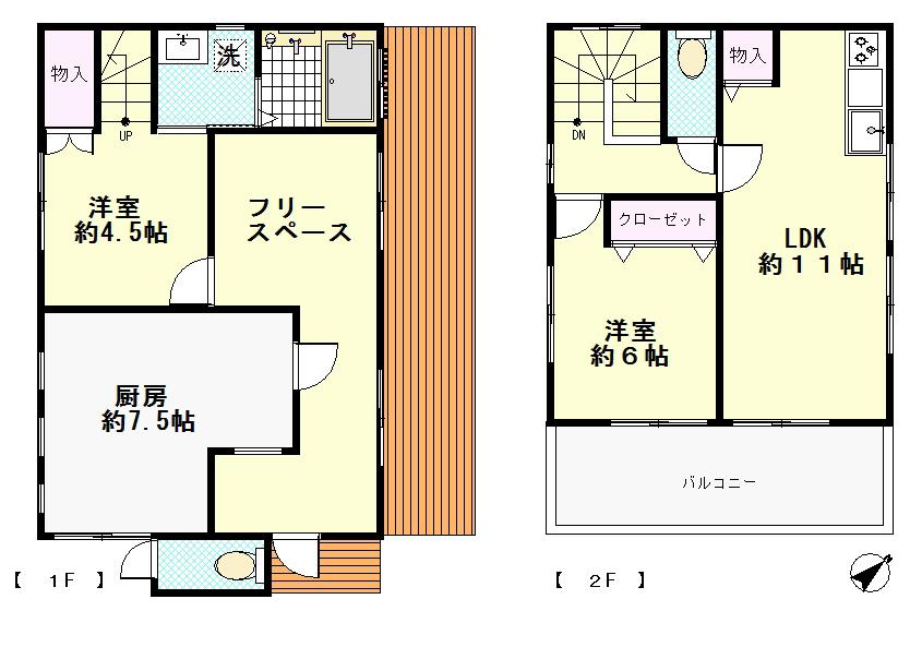 Floor plan. 23 million yen, 3DK+S, Land area 331.01 sq m , Building area 97.5 sq m