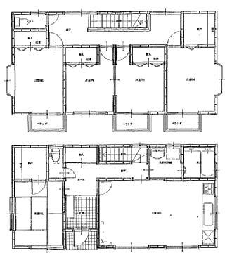 Floor plan. 21 million yen, 5LDK + 2S (storeroom), Land area 157.49 sq m , Building area 117.25 sq m