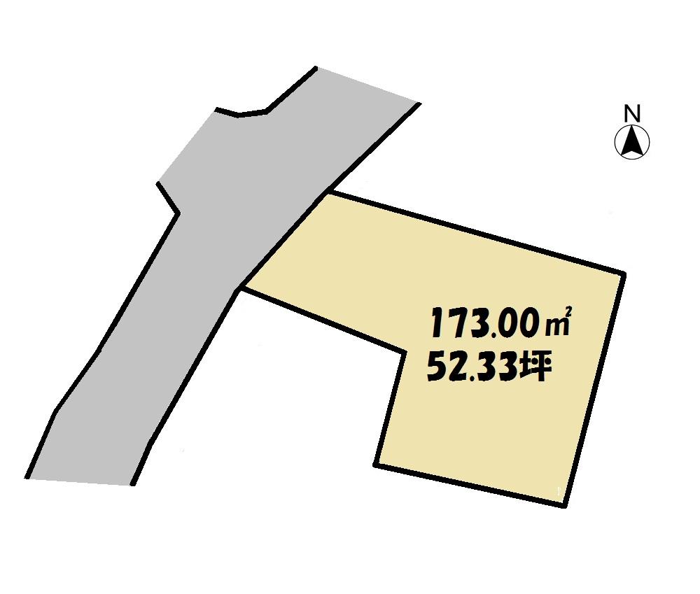 Compartment figure. Land price 8 million yen, Land area 173 sq m