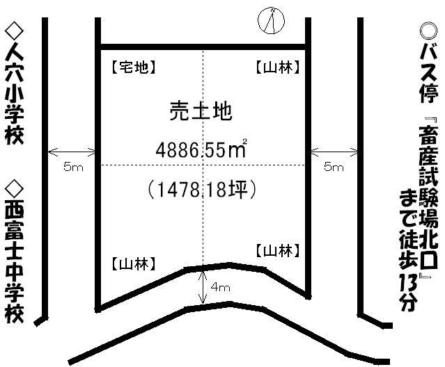 Compartment figure. Land price 15.2 million yen, Land area 4886.55 sq m local land photo