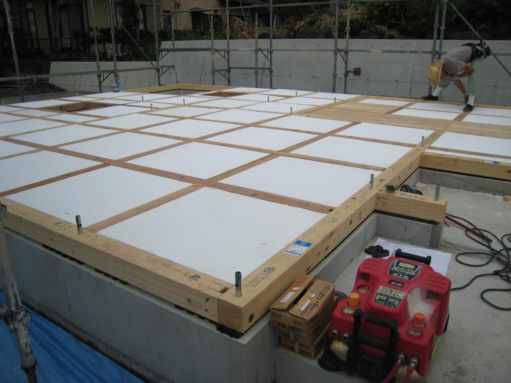 Other. Underfloor insulation construction photo