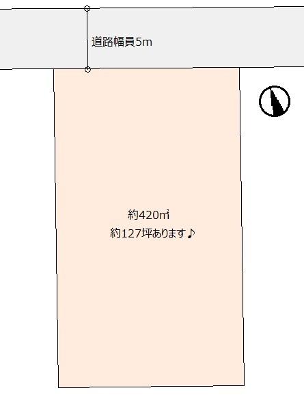 Compartment figure. Land price 29,840,000 yen, Land area 420 sq m