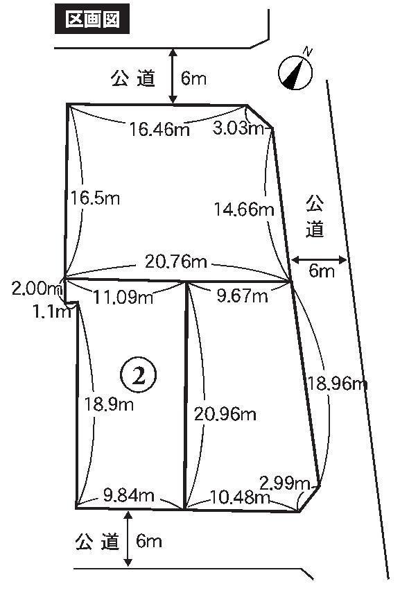 Compartment figure. Land price 13,961,000 yen, Land area 209.81 sq m