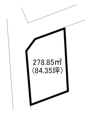 Compartment figure. Land price 19.5 million yen, Land area 278.85 sq m
