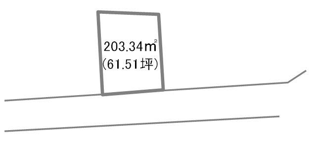 Compartment figure. Land price 5.96 million yen, Land area 203.34 sq m