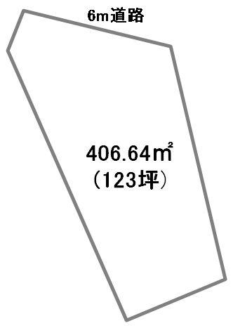 Compartment figure. Land price 9.8 million yen, Land area 406.64 sq m compartment view