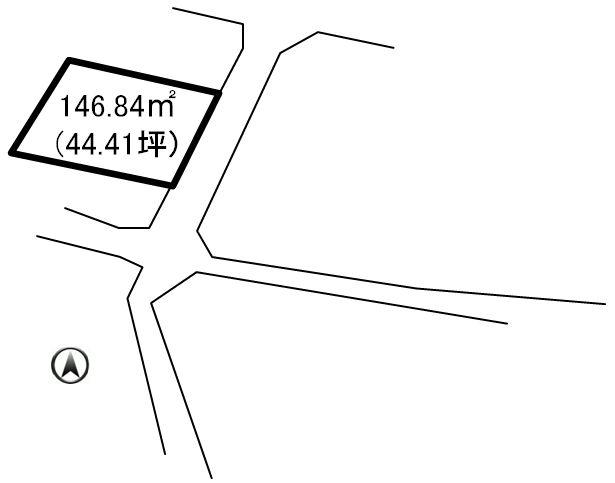 Compartment figure. Land price 4.5 million yen, Land area 146.84 sq m compartment view