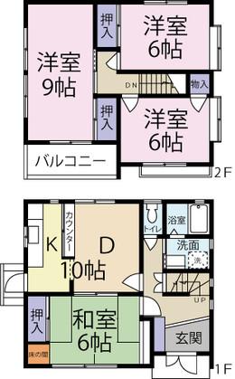 Floor plan. 17.5 million yen, 4DK, Land area 230.61 sq m , Building area 88.39 sq m