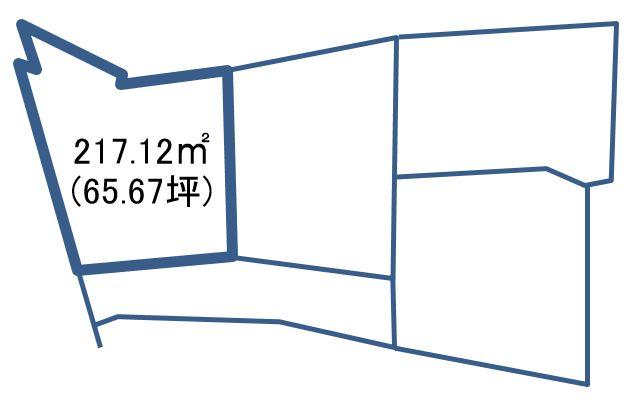 Compartment figure. Land price 11.5 million yen, Land area 217.12 sq m
