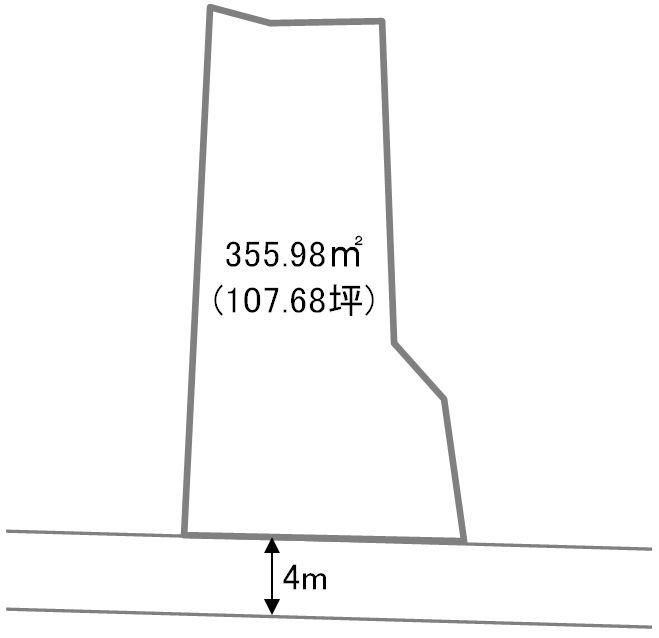 Compartment figure. Land price 8,076,000 yen, Land area 355.98 sq m compartment view