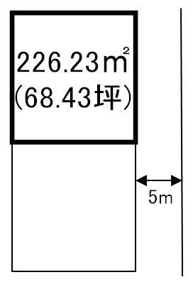 Compartment figure. Land price 5.5 million yen, Land area 226.23 sq m compartment view