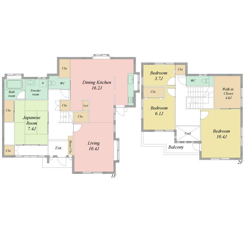 Floor plan. 32,500,000 yen, 4LDK, Land area 562.19 sq m , Building area 149.61 sq m