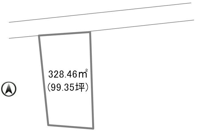 Compartment figure. Land price 21.5 million yen, Land area 328.46 sq m compartment view