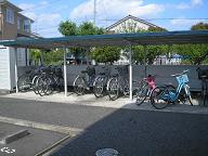 Other common areas. There is also a bicycle parking