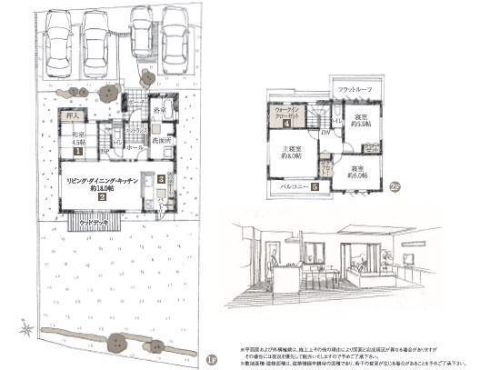 Floor plan. (34-3), Price 35,900,000 yen, 4LDK, Land area 289.66 sq m , Building area 105.75 sq m