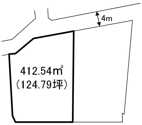 Compartment figure. Land price 6.5 million yen, Land area 412.54 sq m compartment view