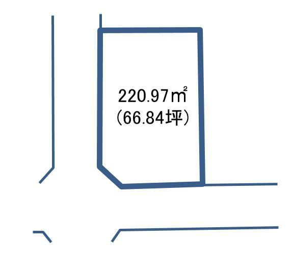 Compartment figure. Land price 12.5 million yen, Land area 220.97 sq m